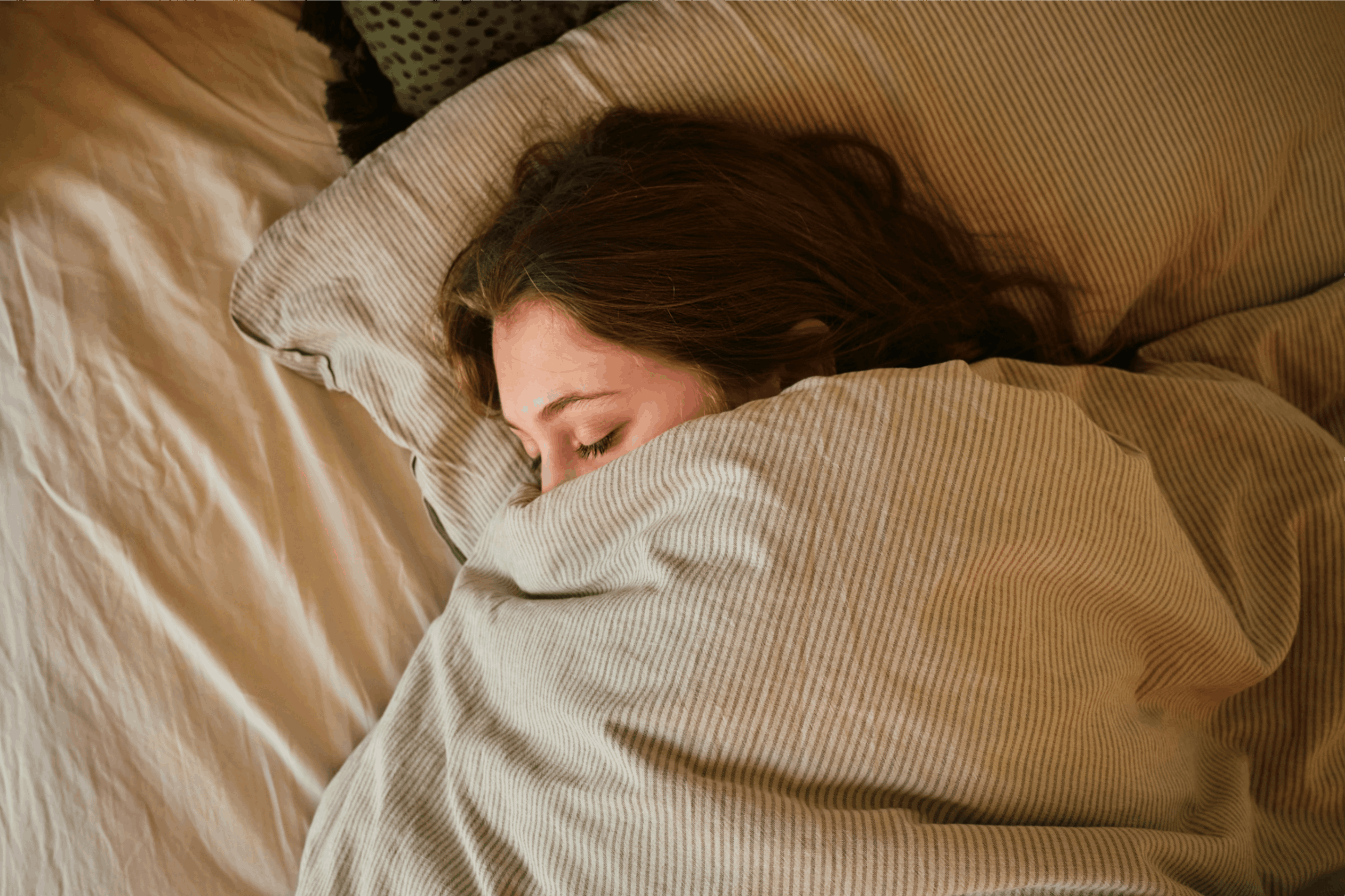 Woman is sleeping